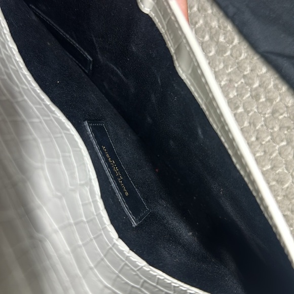 Saint Laurent (YSL) crocodile embossed envelope pouch - Picture 2 of 5